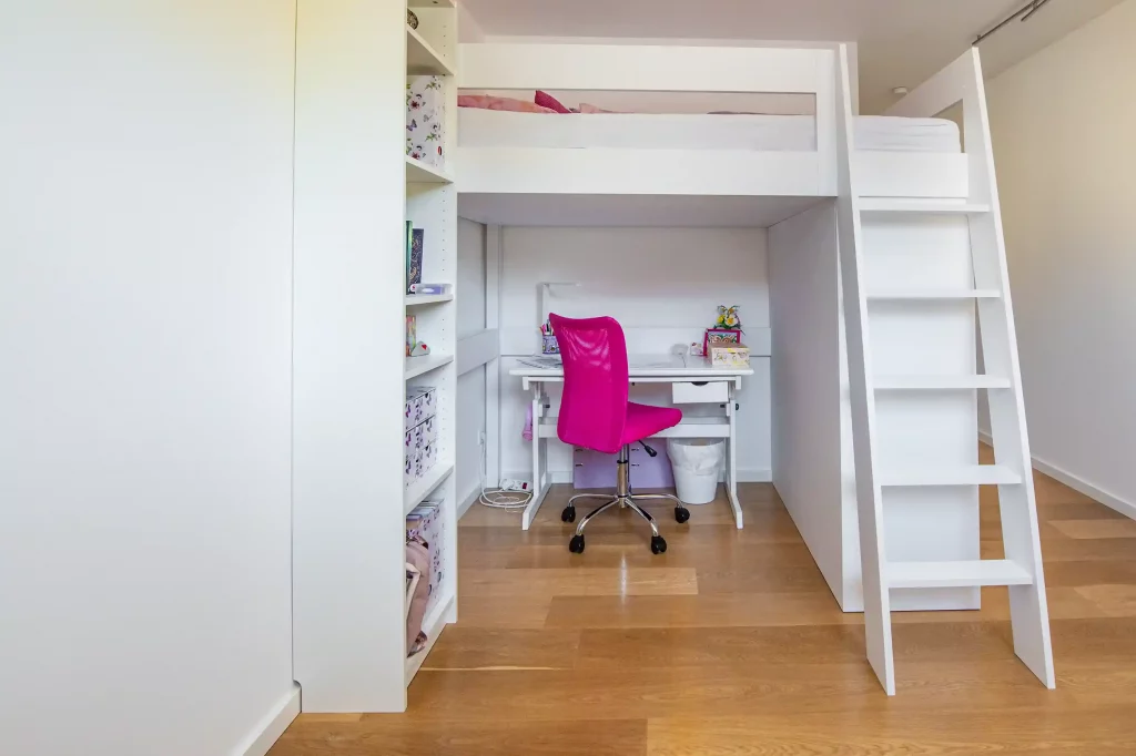 Kinder Hochbett weiß